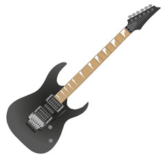 Ibanez-Style Electric Guitar (Black)