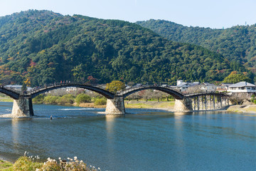 Fototapeta na wymiar Traditional Kintai Bridge