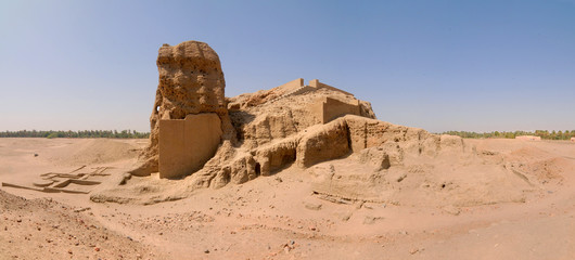 Temple known as the Western Deffufa in Kerma, Sudan   © robnaw