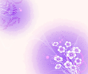 Flower Background _Purple flower vine