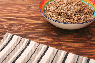 Vegetarian buckwheat porridge