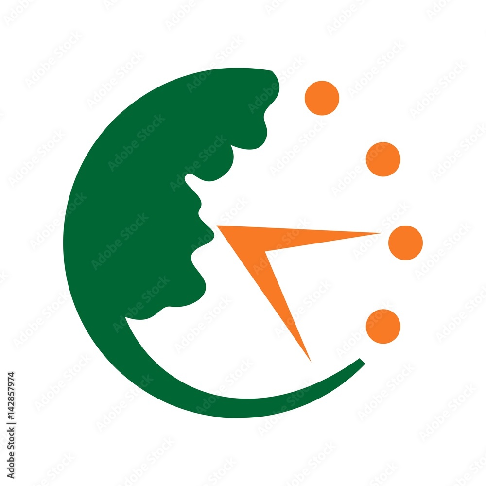 Canvas Prints clock logo vector. timer logo.