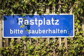 Rastplatz bitte sauberhalten