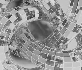 幾何学的な形状のオブジェ