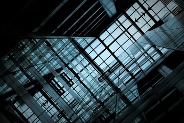 Fototapeta premium modern office building ceiling interior 