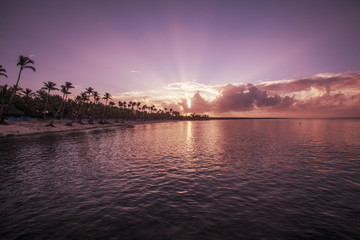 Sunrise in Caribbean