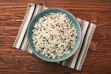 Bowl of mixed wild rice