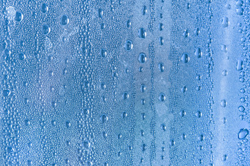 Background of condensation in the inside of a reverse osmosis water container - obrazy, fototapety, plakaty
