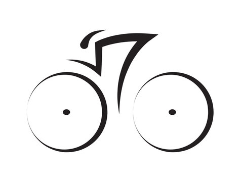 graphic cyclist, vector