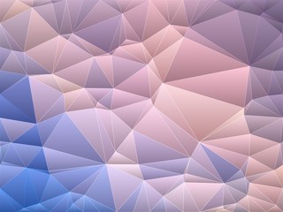 Obraz premium Pink and blue geometric abstract background illustration