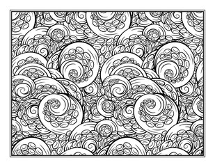Octopus tentacles coloring page