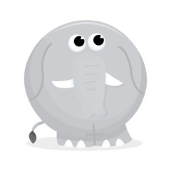 Fototapeta premium Big round elephant