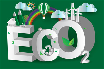 eco green city design,3d,isometric,vector