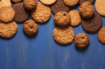 Various cookies and coffee