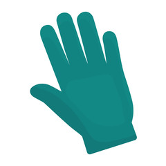 gardening gloves  icon over white background. colorful design. vector illustration