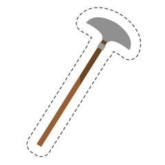 . gardening tool icon over white background. vector illustration