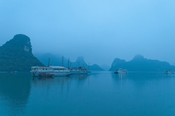 Early morning at Halong Bay. Vietnam
