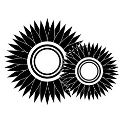 beautiful flowers icon over white background. vector illustration