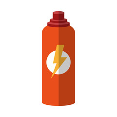 protein bottle icon over white background. colorful design. vector illustration