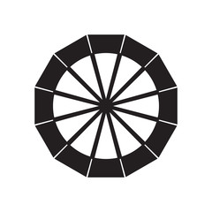 vector clock wheel icon concept