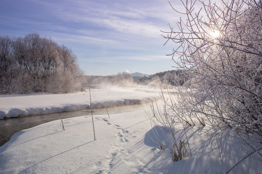 The Winter River of Pekorka