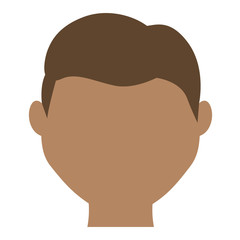 man face cartoon icon over white background. colorful design. vector illustration