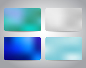 Credit cards or gift cards set