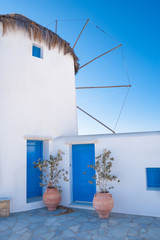 Inner yard of a greek windmill