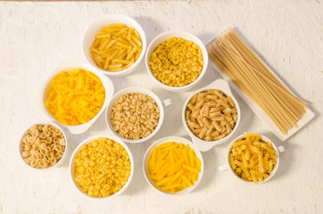 Gluten free pasta alternatives made from quinoa, rice and corn