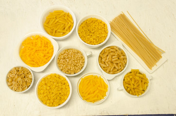 Gluten free pasta alternatives made from quinoa, rice and corn