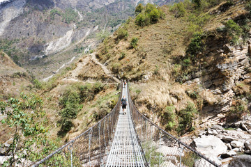 Hanging bridge, Nepal