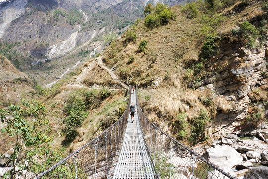 Hanging bridge, Nepal