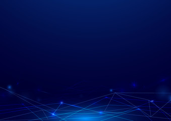 Abstract lines shiny technology digital hi tech concept background