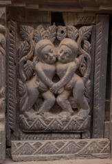 Fototapeta na wymiar Hindu Goddes Sexual Pose Kamasutra