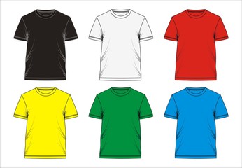 03.  Design T Shirt Template, Vector