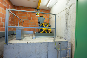 motor of the elevator