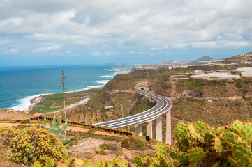 View of the highway, Gran Canaria