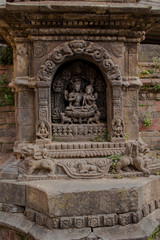Fototapeta na wymiar Hindus Goddess Sculpture Nepal