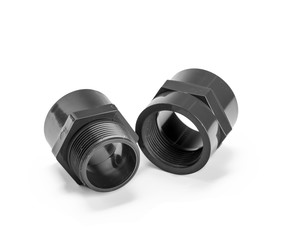 Plumber tube for water isolated on a white background