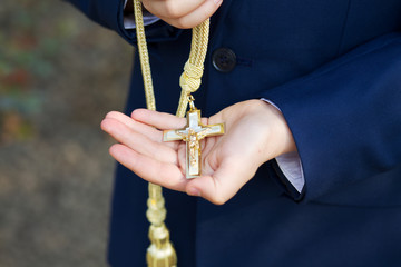 Erstkommunion goldenes Kreuz 