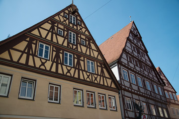 Fototapeta na wymiar Renoviertes Gerberhaus in Nördlingen 