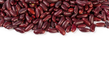 Red bean isolated on white background