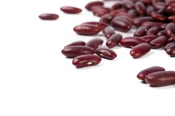 Red bean isolated on white background