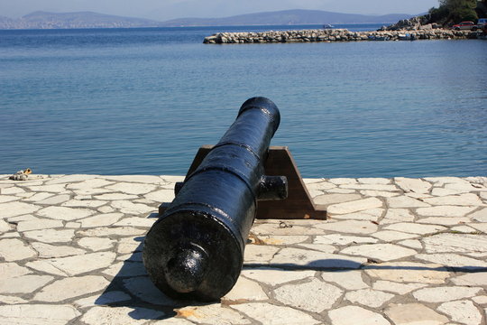 Cannon in kassioppi corfu