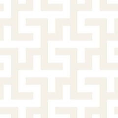Maze Tangled Lines Contemporary Graphic. Abstract Geometric Background Design. Vector Seamless Pattern.