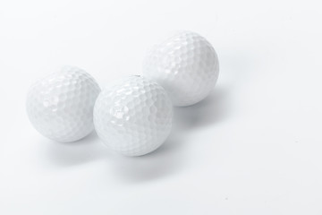 golf equipment isolated on white