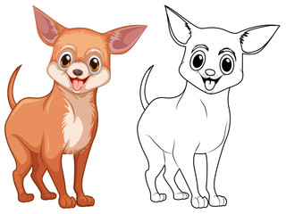 Fototapeta premium Animal outline for chiwawa dog
