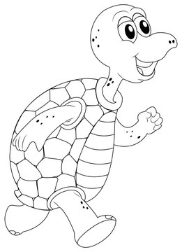 Animal outline for turtle