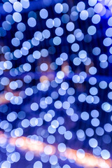 Lights on blue background