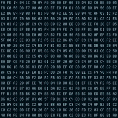 Internet security software hexadecimal code seamless pattern.